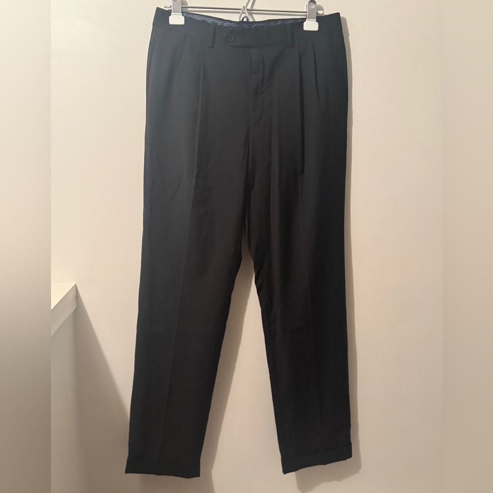 Ralph Lauren Classic Black Wool Dress Pants 32x32